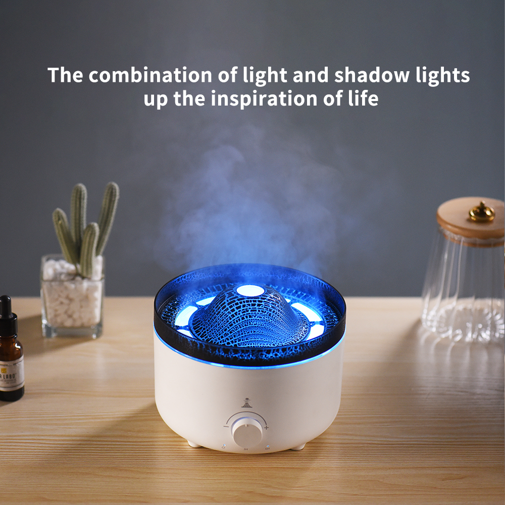 Ultrasonic Flame Light Fragrance Diffuser with LED 560ml Large Capacity Portable Home Humidifier & Air Freshener Type-C Powered