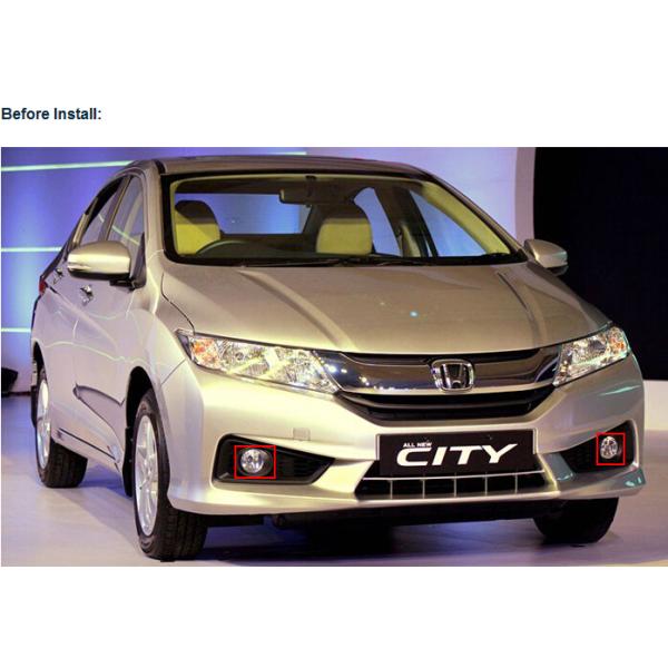 Honda City body parts car front fog led lights DRL daytime driving light