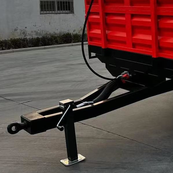 Hydraulic Dump Farm Trailer 5T Red Colour Two Alex Four Wheel 2060Kg