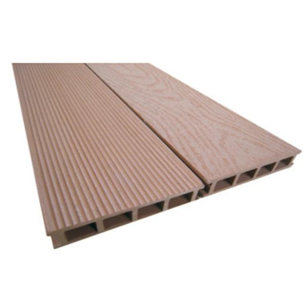 Brown Engineered WPC Hollow Decking , 141x30mm Garden Decking Panel