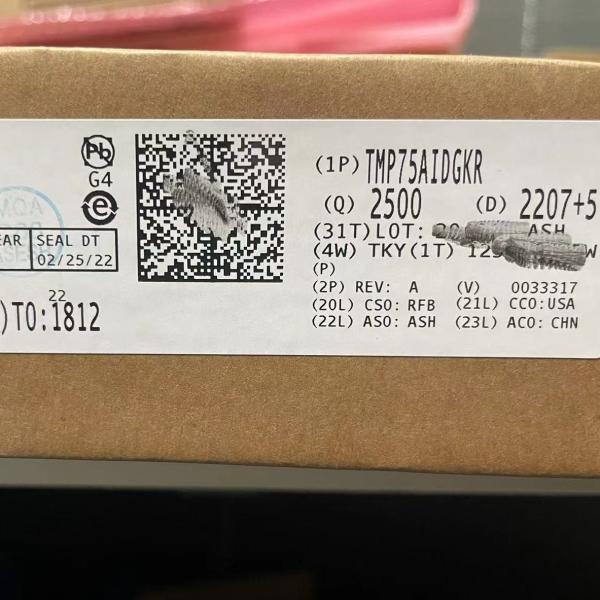 TMP75AIDGKR Programmable Sensor Digital 40C-125C 8VSSOP