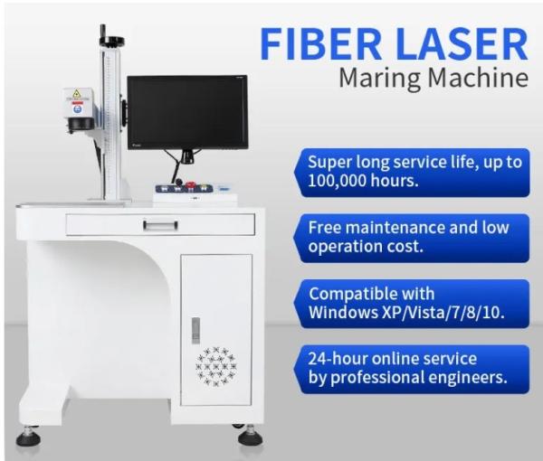 Engraver Rotary 60 Watt Jpt Fiber 20w 30w 50w 100w Laser Marking Machine