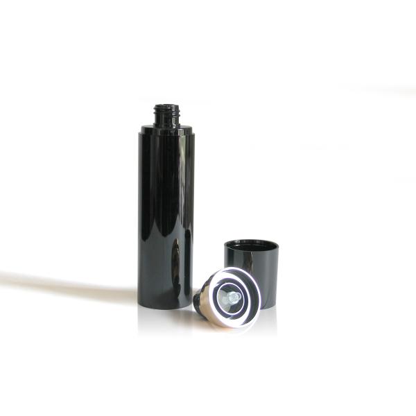 Refilled Black Eye Cream Bottle , Facial Airless Serum Pump Bottles