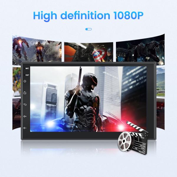 Universal Placement 7 Inch Touch Screen Car DVD Player with BT Wifi and GPS Navigation