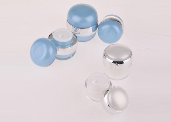 Inner Biliary White Shell Plastic Cosmetic Jars Jet Molding