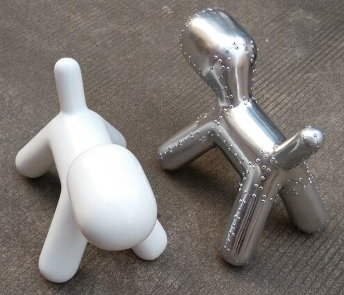 Modern fiberglass puppy chair children dog shape scoop chair