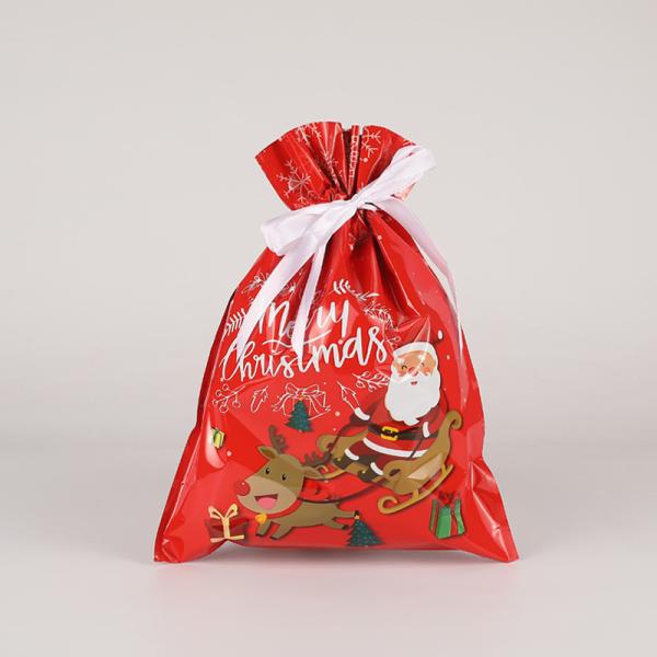 Recycled Materials Custom Digital Printing Foil Plastic Christmas Gift Packaging Bags