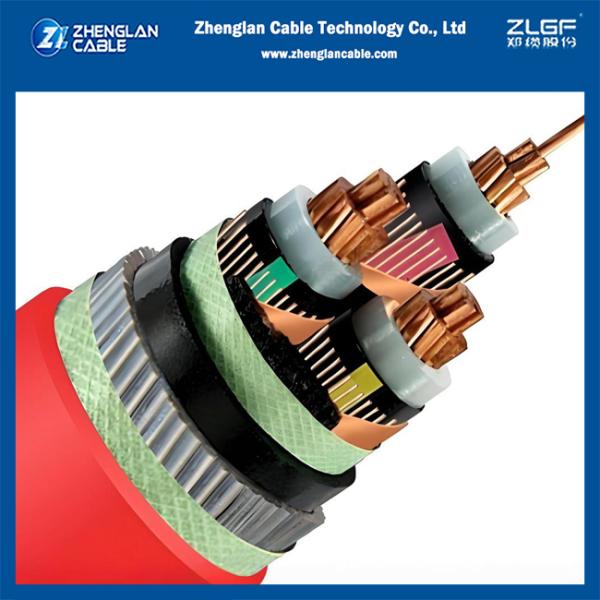 6/10KV Cu/SC/XLPE/SC/CTS/PVC/SWA/PVC 3x95mm2 Medinum Voltage Power Cable