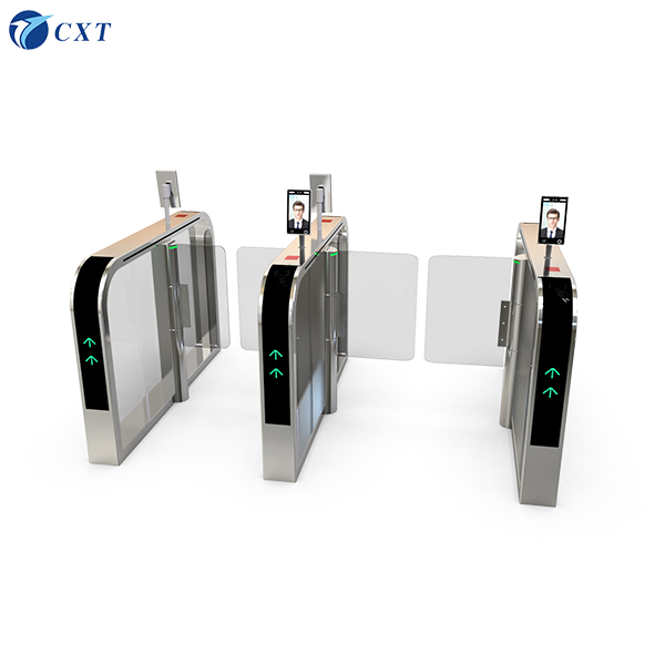 Remote Control Swing Barrier Gate with Face Recognition and 1400mm Length for 25-30 Persons/Minute Flow