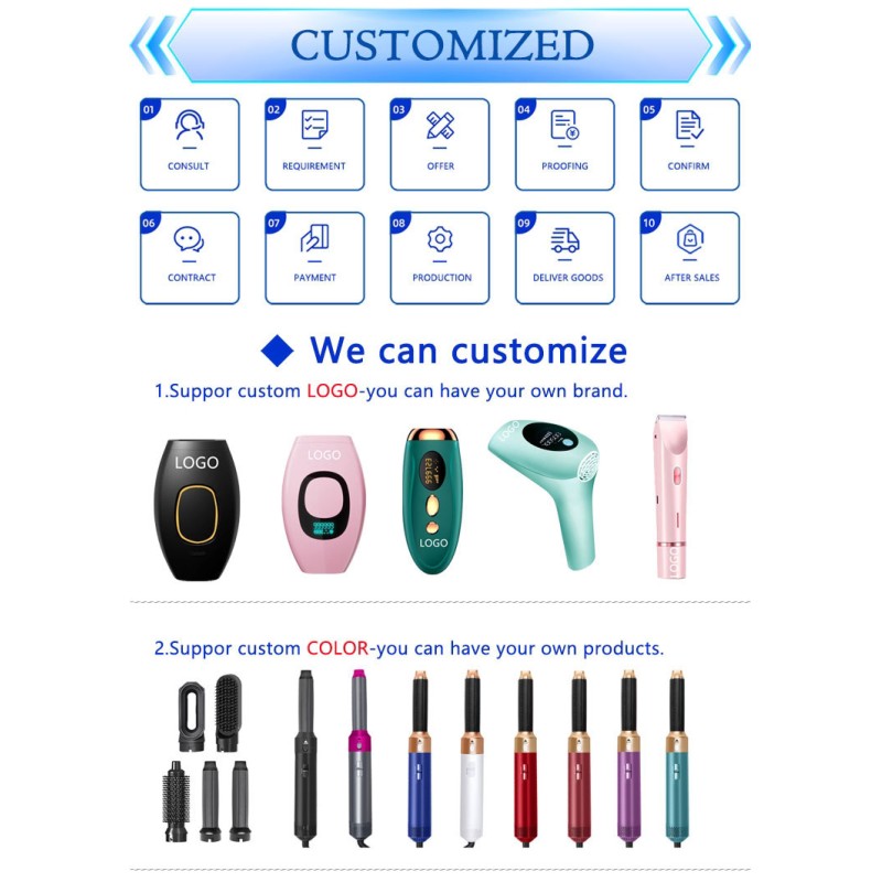 Promote Hair Growth Portable Head Massager Electric Vibration Massage Comb Red Light Micro-current Oil Applicator 1500mA Battery