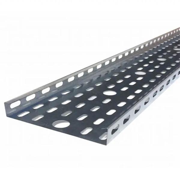 High Rigidity Metal Cable Tray Galvanised Steel Trunking Custom Width