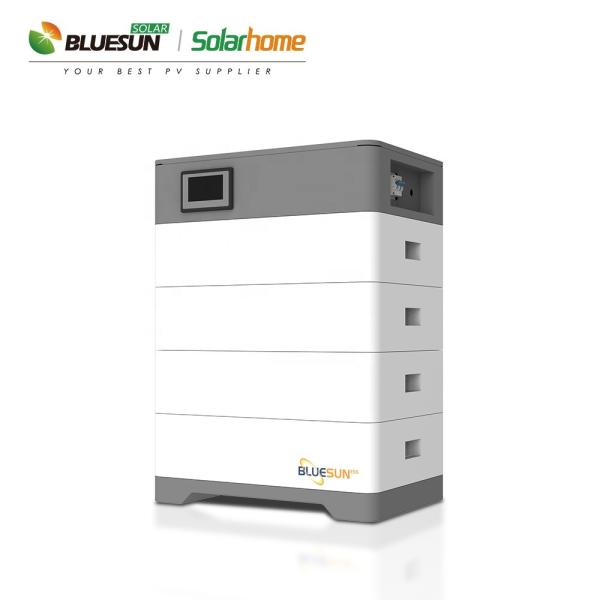 Bluesun 12v-100ah Home Battery Storage System Lifepo4 Solar Lithium Ion Stackable with Smart BMS & CAN Communication Port