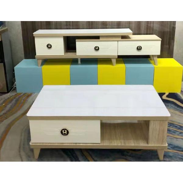 Villa Apartment Hotel TV Stand E1 MDF Board  Glass TV Cabinet