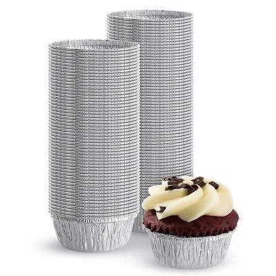 Round Take Away Aluminum Foil Food Containers 130ml Disposable Ramekins Cups