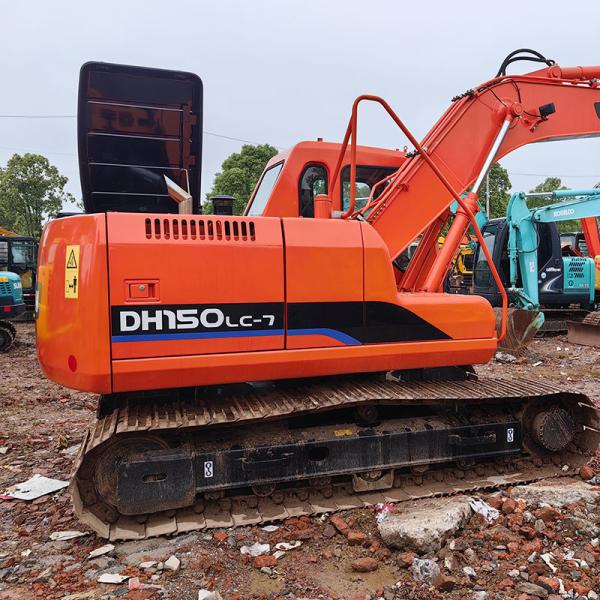 Used Doosan DH150-7 Excavator 0.75m3 Bucket Capacity 15 Tonnage Weight
