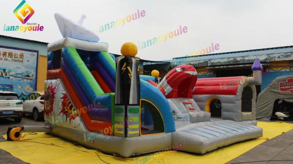 Kids Amusement Castle Inflatable Play Park For Outdoor / Indoor Promotion