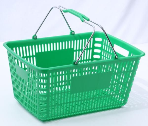 Garra Eco Amigável de Aço Supermercado Cesto de Compras Corredeira de Mãos Cor