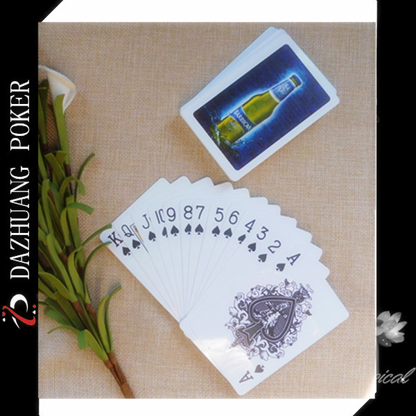 BARBICAN MALT BEVERAGE DOUBLE DECK ADVERTISING PLASTIC POKER CARDS FOR ARABIA MARKET