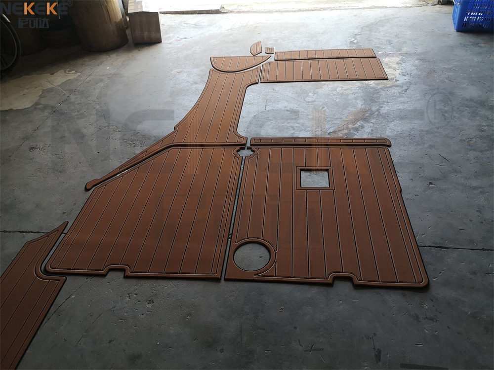 2006 Chaparral 280 Swim Platform Cockpit EVA Faux Teak Deck Flooring Marine Mat Pad