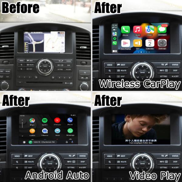 Беспроводной интерфейс Android Carplay Auto для Nissan Pathfinder R51 Navara D40 IT08 08IT от Lsailt