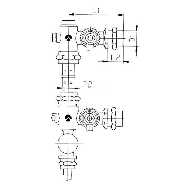 Sealing Element Three Handle Liquid Level Gauge For D1 1/2