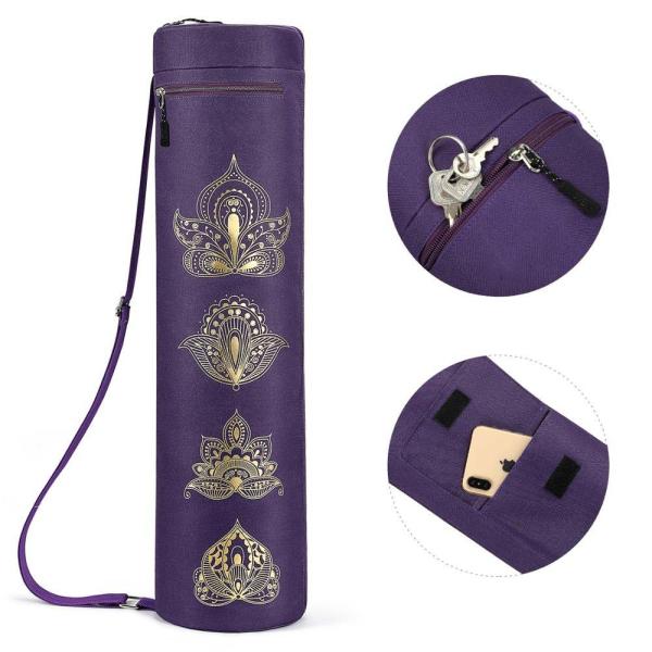 Full Zip Exercise Gym Carry Bag , Yoga Strap Bag Oxford Cloth With 2 Pockets