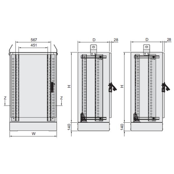 Les clôtures extérieures à mur unique de matériel électronique ont isolé en aluminium choisissent/doubles Access