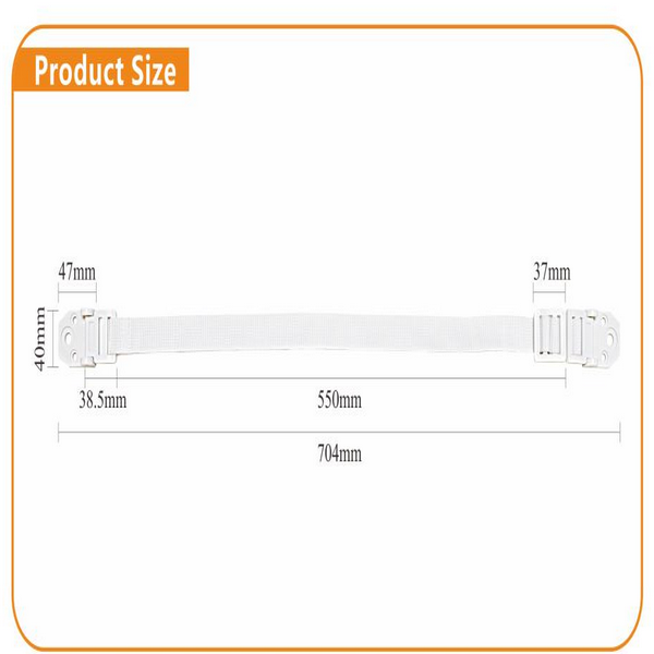 Detachable Anti Tip Furniture Safety Straps Antiwear Multipurpose