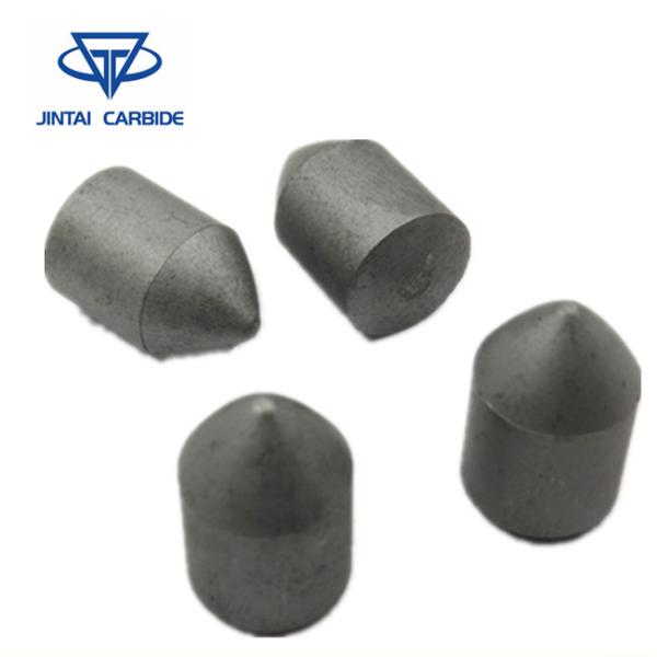 Button Type Flat Face Carbide Water Well Tungsten Carbide Mining Bits / Single Chisel High Air Press