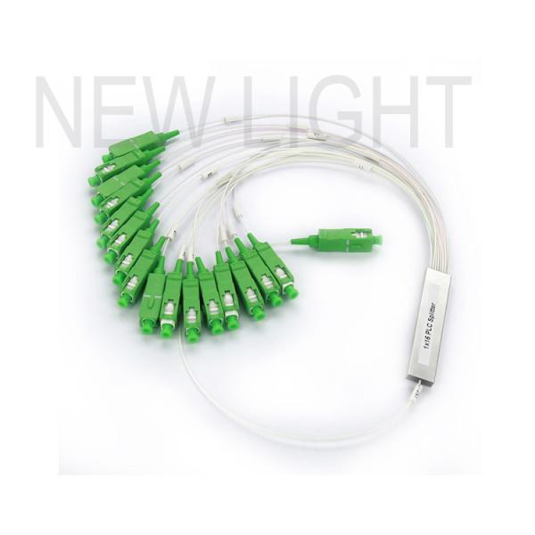 SC/APC Connector Singlemode 900μm Fiber 1x2 Blockless PLC Splitter with Low Insertion Loss and Compact Design