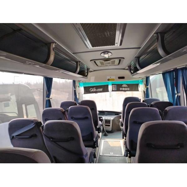 Used Passenger Bus 51 Seats Double Doors Leaf Spring Suspension Weichai Engine Young Tong Bus