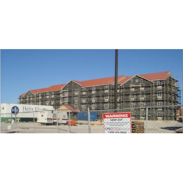 Light Steel Structure Prefabricated House Steel Fiberglass Sandwich Panel Building For Hotel/ Apartment/ Residental