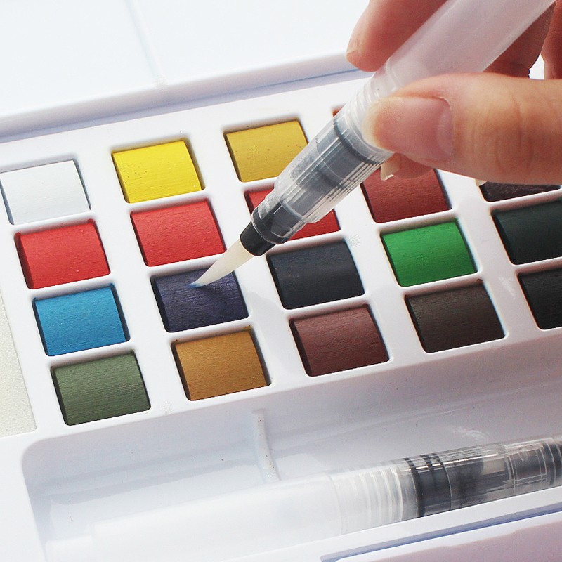 36 Colours wholesale non-toxic OEM watercolor painting supplies water colour paint set