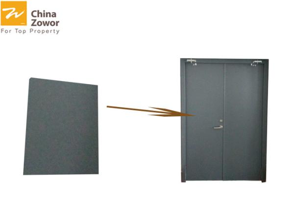 A decoração alta galvanizou portas dobro comerciais revestidas da proteção contra incêndios do PVC/o pó de aço 76 x 82