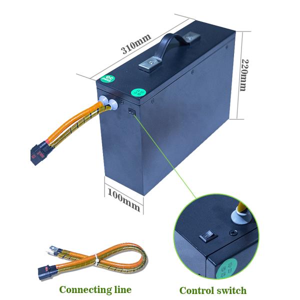 электрический скутер 52v 35ah литий-ионного аккумулятора 60V 72v e велосипеда 52V с Biuld в BMS