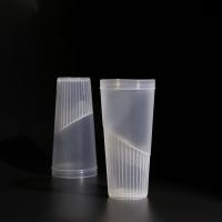 Copos de plástico cristalino com tampa para bebidas geladas aprovados pela FDA