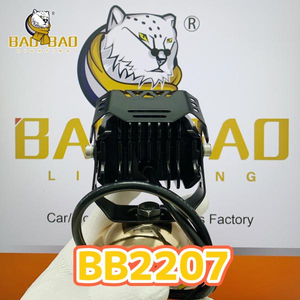 Metal 80V Dual Color Blue Red Flashing CG Modified Motorcycle LED Headlight