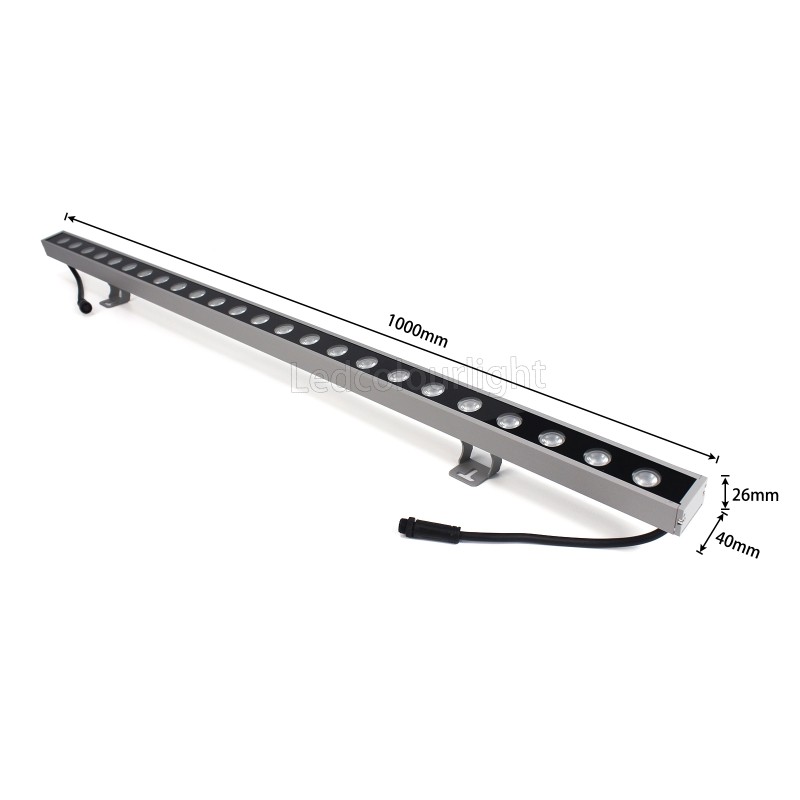 DMX512 Control LED Wall Washer Lights DC24V 24W IP66 for Building Facade