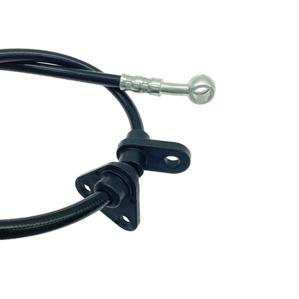 Motorcycle Motor Stainless Steel Braided Hose Assembly SAEJ1401 Anti Aging
