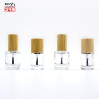 Botão redondo de esmalte de unhas de 11 ml com tampa de madeira Gel UV Vazio Botão de cola de esmalte de unhas