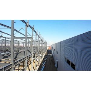 H Section Large Span Steel Structure Warehouse Customized Color