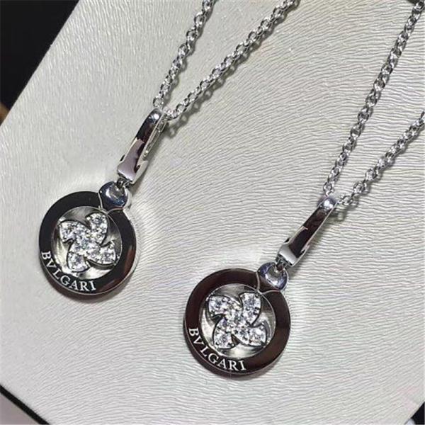 Real low price and high quality jewels B diamond  necklace 18k gold white gold yellow gold rose gold diamond  necklace