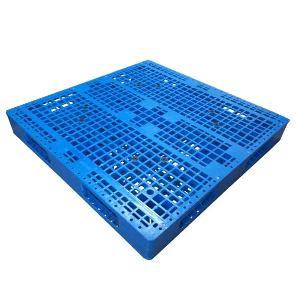 HUADING 48*48 Double Face HDPE Blue Plastic Pallet High Load Capacity 1T Racking Load