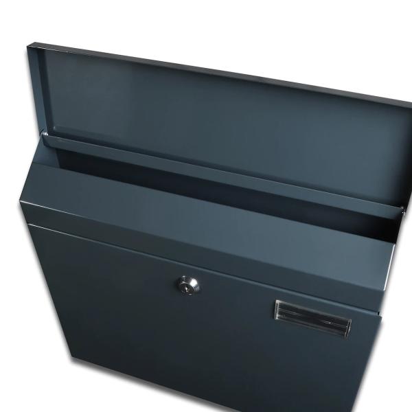 Wall Mount Locking Mailbox Waterproof Iron Mental Address Numbers Mail Box Outdoor