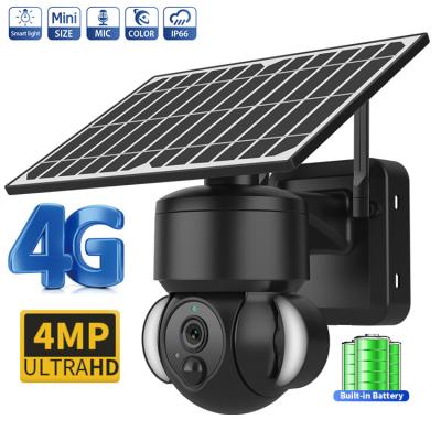 2K Wireless WiFi 360 Degree Ptz Camera , Solar Security Camera Battery Powered