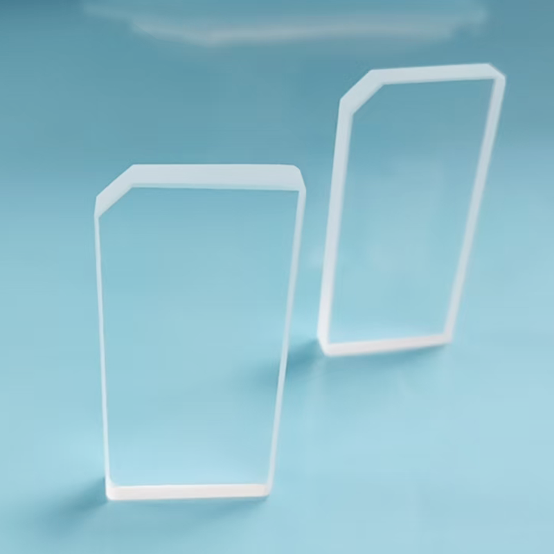 Smooth Surface Fused Quartz Plate Precision Optical Glass Components 46.6×21.66×5mm