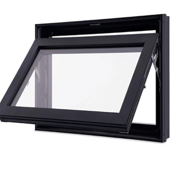 Black Household Double Glazed Aluminum Alloy Awning Windows For Residential Demand