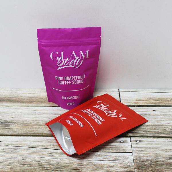 Frosted Plastic Zipper Bag Made Craft Food Packaging Drawstring Low Moq Printing Digital Printed Stand Up Pouch