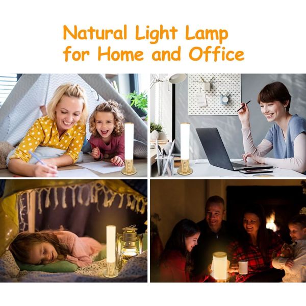 UV Free Happy Sunlight Therapy Lamp 10000 Lux Full Spectrum Therapy Lamp Adjustable Brightness