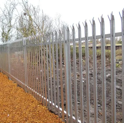 Architectural Steel Palisade Fence For Clean Perimeter Lines Project Appearance